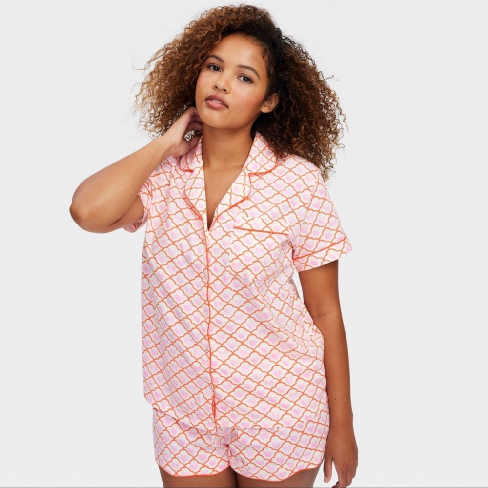 Roller Rabbit x Target Geo Pink Pajama Short Set *SOLD OUT* M